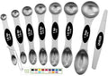 Minimalist Spring Chef Stainless Steel Magnetic Measuring Spoons Set Collection