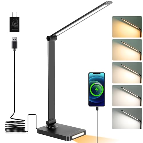 LED Desk Lamp with USB Ports,Touch Desk Lamps