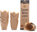 Smart Home Bake Choice 200pcs Natural Tulip Cupcake Liners for Baking