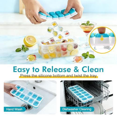 Classic NFK Ice Cube Tray with Lid & for Daily Use